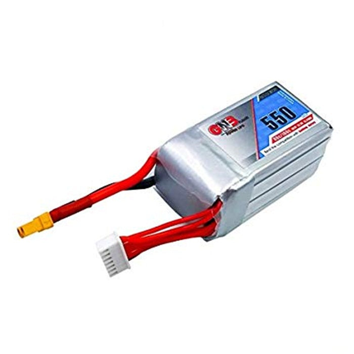 GNB 550mAh 22.2V 80C 6S Lipo Battery with XT60 Plug for FPV Racing Drone RC Quadcopter, etc