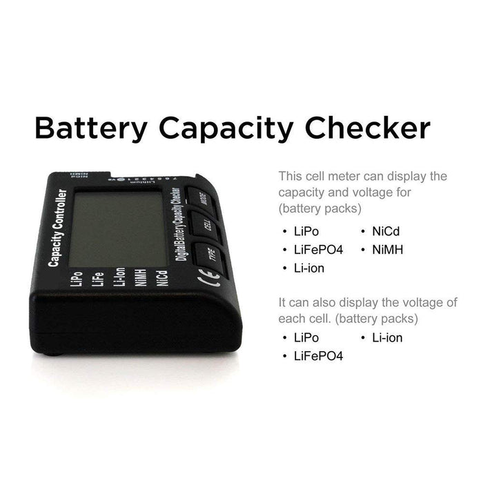 Digital Battery Capacity Voltage Checker Controller Tester with LCD for LiPo LiFe Li-ion NiMH Battery