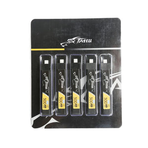 Tattu 300mAh 3.8V High Voltage 75C 1S1P Lipo Battery Pack With BT 2.0 Plug (5pcs) - Makerfire