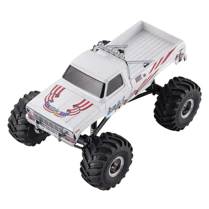FMS Model 1:24 FCX24 Max Smasher RC Monster Truck RTR 4WD 2.4GHz Monster Truck With Huge Tires V2 Version - Makerfire