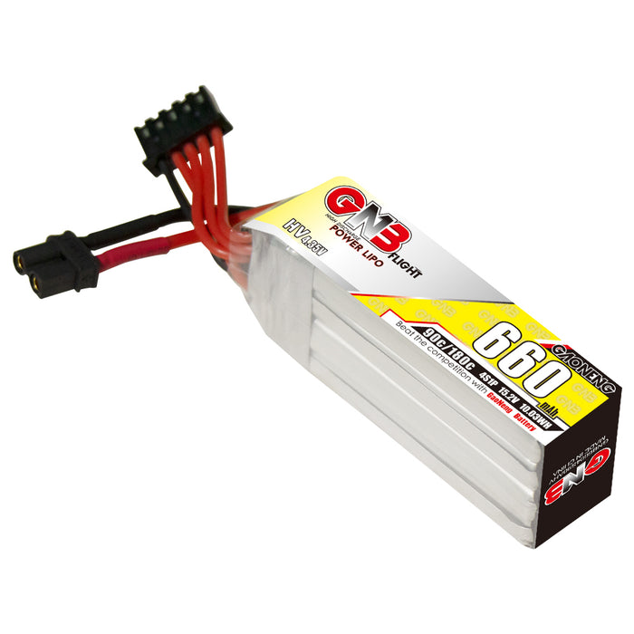 GAONENG GNB 4S 15.2V 660mAh 90C XT30 LiPo Battery(Pack of 2) - Makerfire