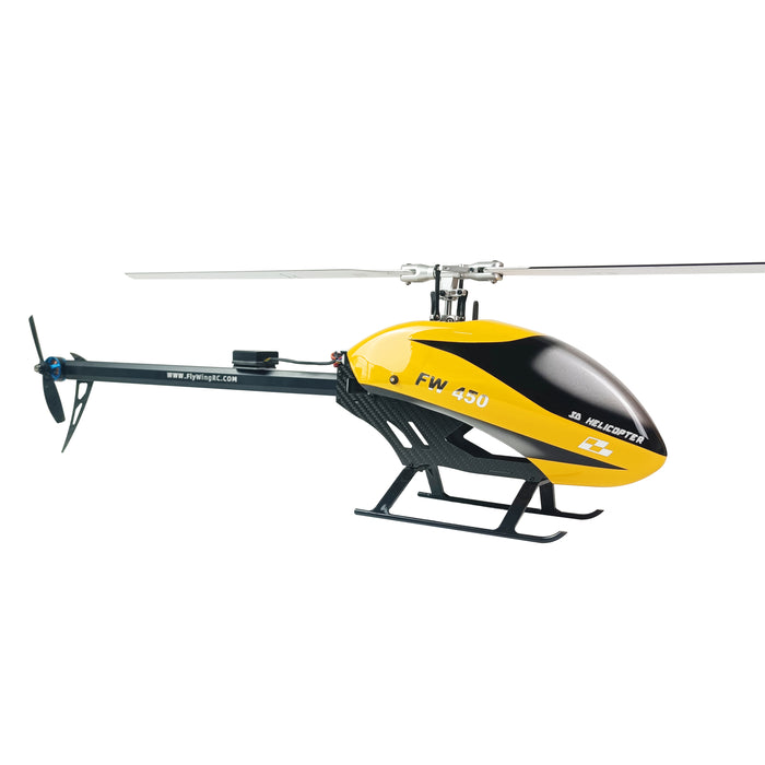Fly Wing FW450L V2 Version 3D 6CH RC Smart Helicopter FW450L 2.4Ghz Almost RTF Assembled RC Helicopter BNF/RTR version - Makerfire