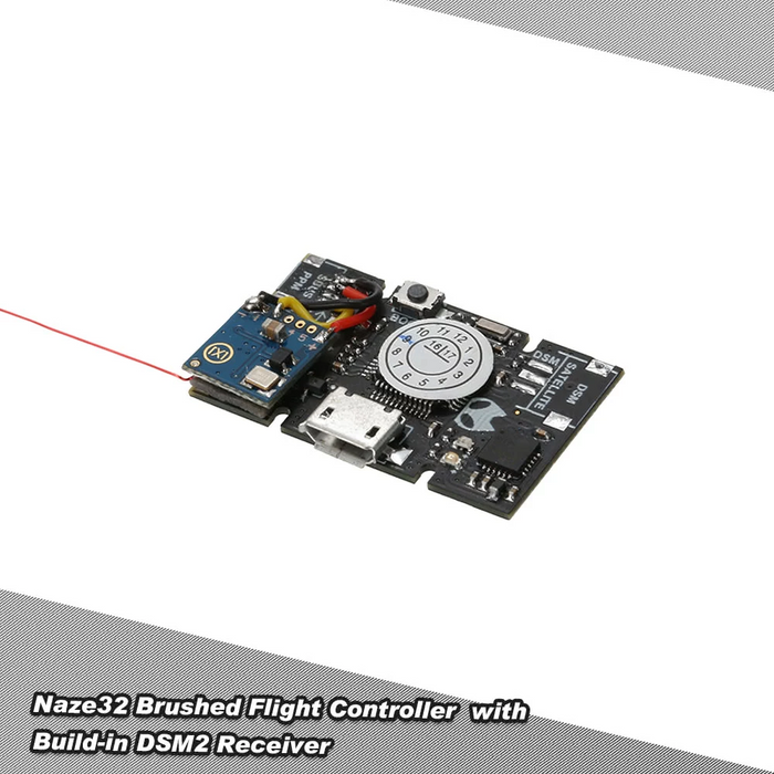 Mini controlador de vuelo NAZE32 integrado DSM2 PPM salida 6CH receptor para FPV RC Quadcopter Multirotor (almacén de EE. UU.)