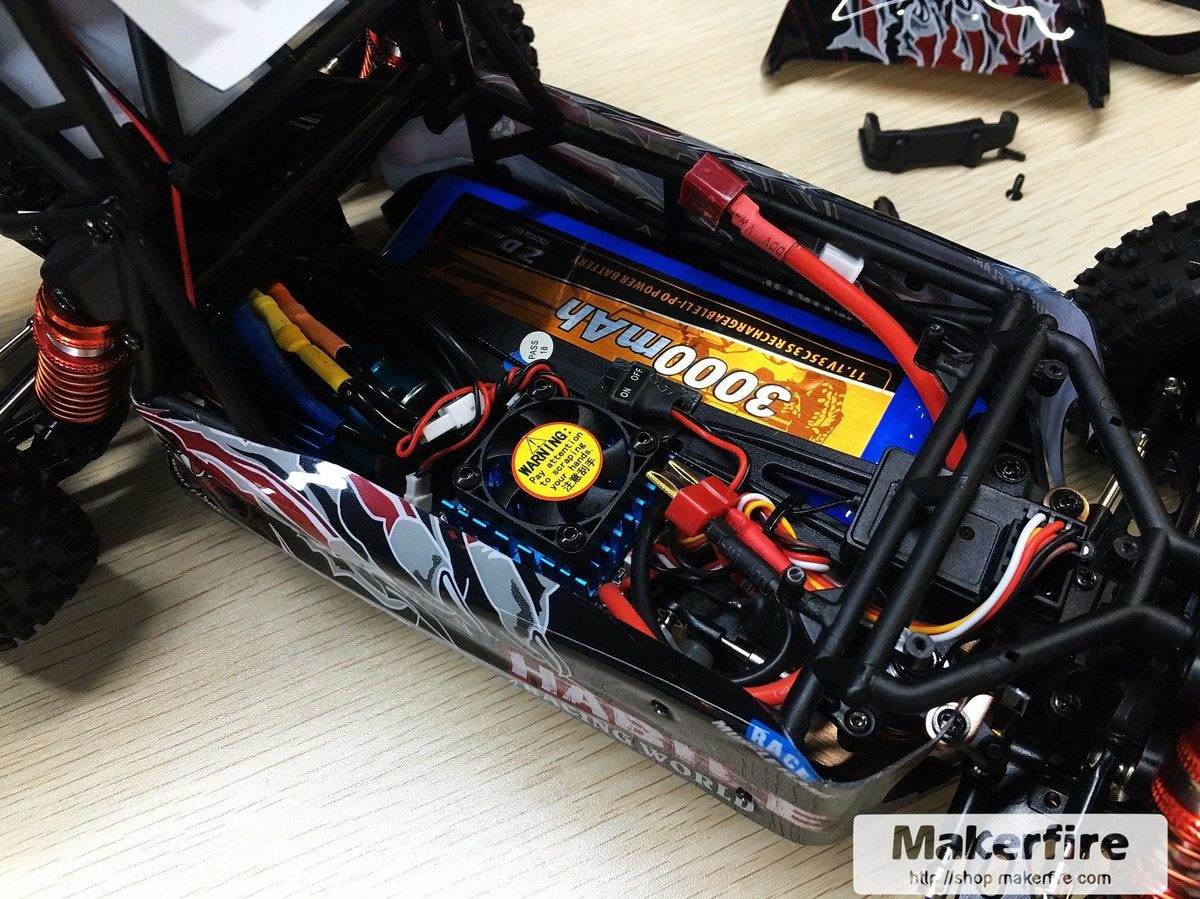 Wltoys 124016 Upgraded V2 90km/h Brushless RC Car with 3S 3000mAh Battery - Makerfire