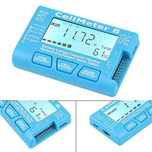 Digital RC Battery Capacity Tester Battery Voltage Checker Balance Discharge Servo Tester 