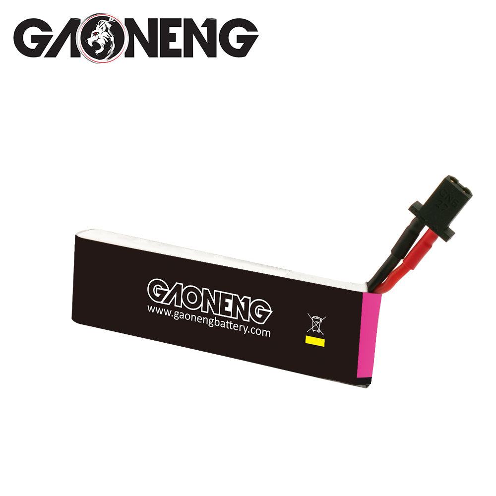 GAONENG/GNB 450mAh 1S Battery 4.35V 80C FPV HV Lipo Battery with GNB27 Connector(Pack of 4) - Makerfire