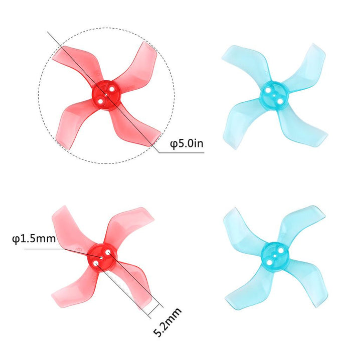 Gemfan 40mm 4-Blade 1636  Props 1mm 1.5mm hole for 1103 1105 RC Drone FPV Racing Brushless Motor
