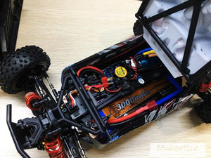 Wltoys 124016 Upgraded V2 90km/h Brushless RC Car with 3S 3000mAh Battery - Makerfire