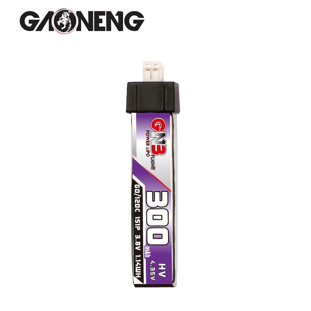 GNB/GAONENG 300mAh 1S 3.8V HV 60C Battery with Head Cover PH2.0 Connector(Pack of 6) - Makerfire