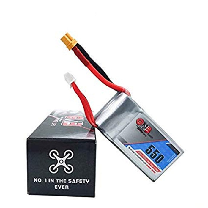 GNB 550mAh 22.2V 80C 6S Lipo Battery with XT60 Plug for FPV Racing Drone RC Quadcopter, etc