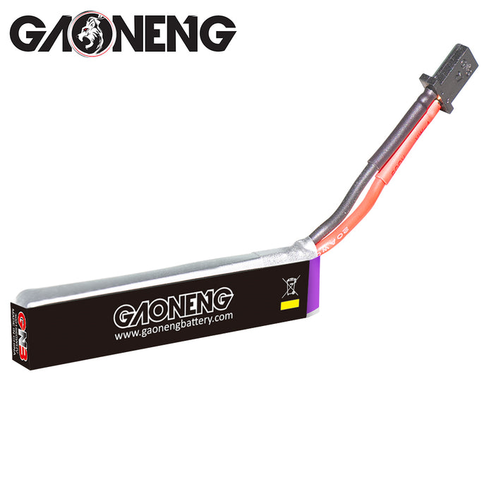 Gaoneng GNB 1S 300Mah 3.8V 60C/120C HV Lipo バッテリー GNB27 高電流放電プラグ付き (4個パック)
