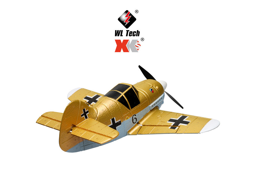 WLTOYS XK A250 BF-109 RC Airplane 2.4GHz 4CH 6-Axis Gyro RC Glider Aircraft  3.7V 400mAh (2 Batteries)