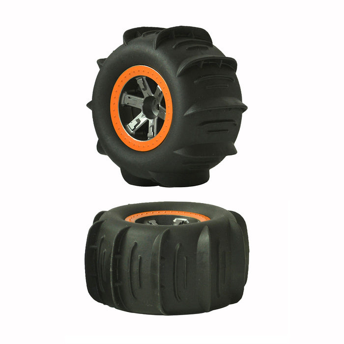 Ruedas de neumáticos de arena y nieve para Wltoys 104009,104001 RC Car 1/10, piezas de accesorios de actualización (paquete de 4) 