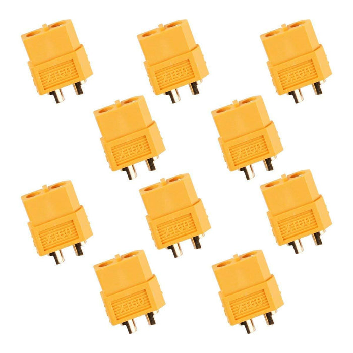 XT60 Connector 5pcs Male and 5pcs Female for RC Battery Toy Vehicle (5 Pairs) - Makerfire