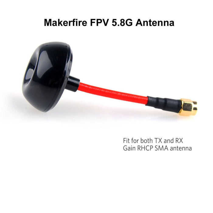 Antena FPV polarizada circular de 5,8 GHz TX RX RHCP SMA/RPSMA para Dron de carreras con visión en primera persona (2 piezas)