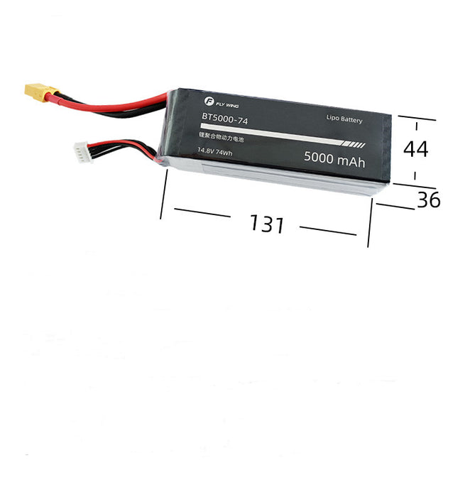 Fly Wing 4S1P 14.8V 5000mAh battery for V2 RC Helicopte — Makerfire