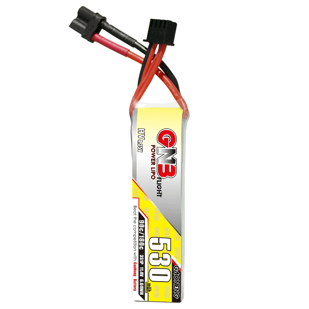 GNB/GAONENG 530mah 3S 11.4V HV 90c LiPo Battery XT30 Plug - Makerfire