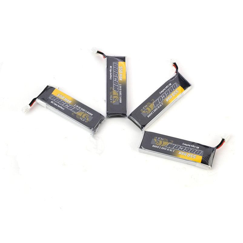 DOGCOM 550mAh 150C 1S 3.7V FPV lipo Battery BT2.0/PH2.0(Pack of 4) - Makerfire