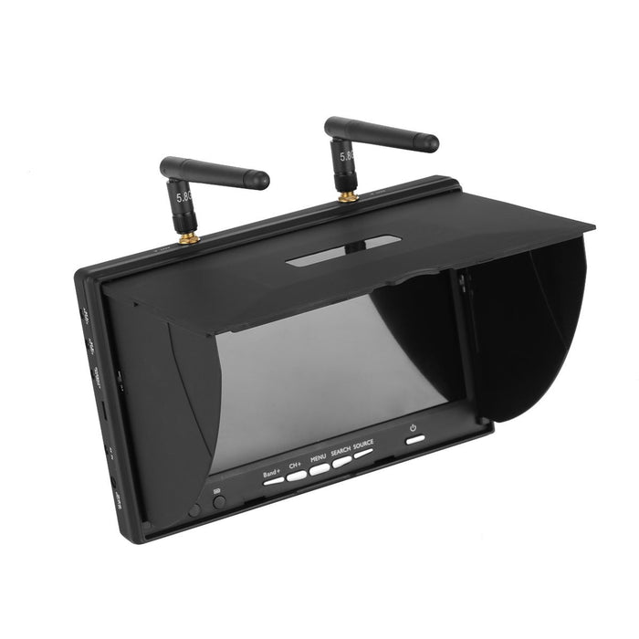 LCD5802D 5802 5.8G 40CH 7 Inch FPV Monitor with DVR Built-in 7.4v 2000mAh Battery