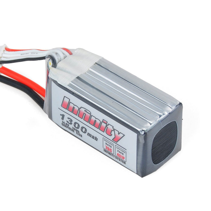 Infinity Graphene LiPo Battery 1300mAh 70C 4S 14.8V SY60 Support 15C Boosting Charge