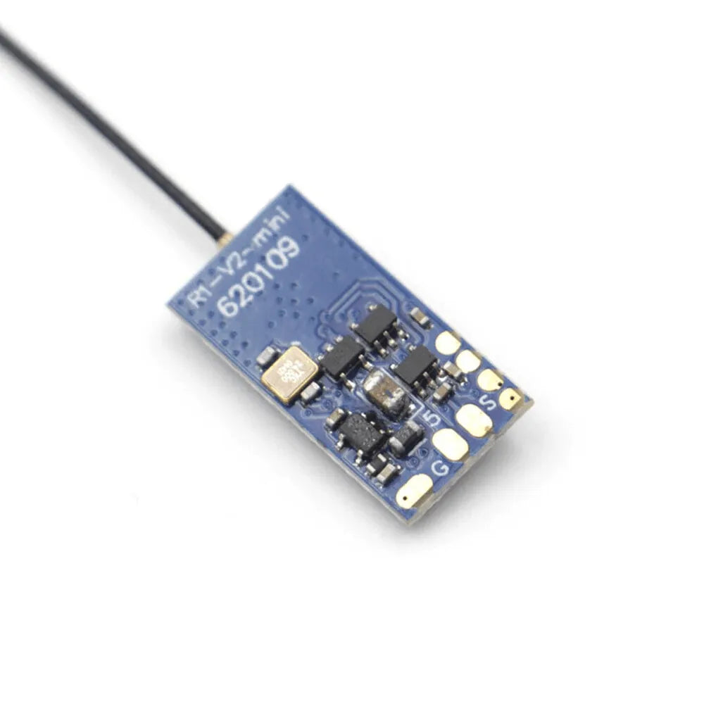 Jumper R1 V2 Mini 2.4GHz 16CH Receiver Over 2KM D16 SBUS Full Range RC Compatible T-Lite T18 T16 T12 T8SG Radio Transmitter - Makerfire
