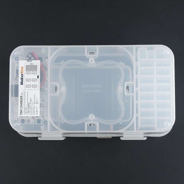 Makerfire Tiny Carrying Case Whoop Storage Box with 1S LiPo Charger - Makerfire