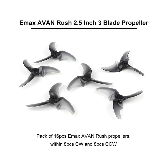 16 Uds Emax AVAN Rush 2,5 pulgadas hélice de 3 aspas accesorios de tres aspas para Dron RC Tinyhawk Freestyle Babyhawk R