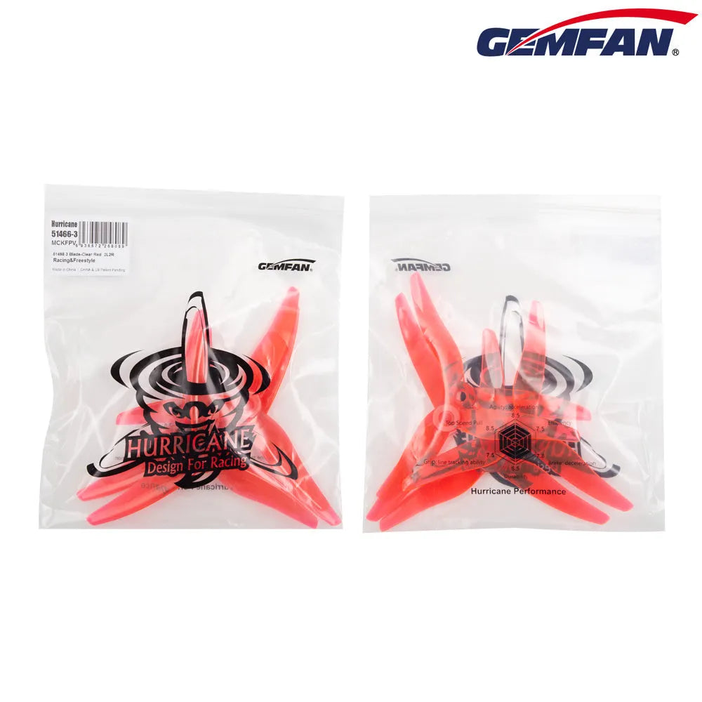 Gemfan Hurricane 51466 Propeller (Set of 8) - Makerfire