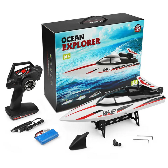 Wltoys WL912-A ABS High Speed 35km/h 100m Remote Control RC Boat