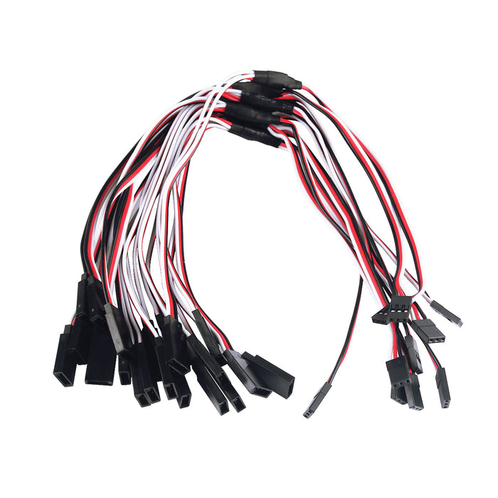 Cable de extensión servo Control remoto 1 a 2 cables Y Cable de plomo de 300 mm (paquete de 10)