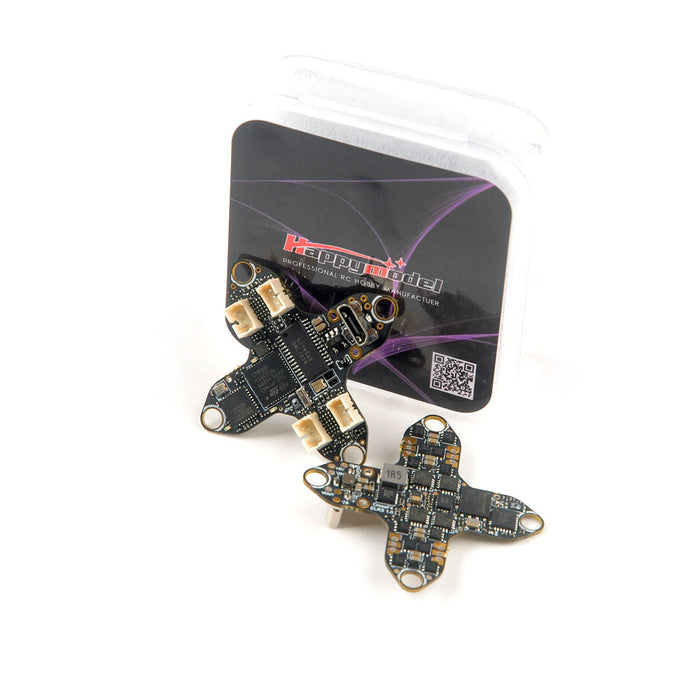 Happymodel CrossF4 ELRS 1-2S Flight Controller for Tinywhoop with BMI270 IMU and Serial UART ELRS V3.0 Receiver - Makerfire