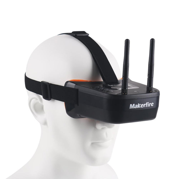 Makerfire VR007 Pro Mini FPV Goggles Support AV signal output (Connect external DVR) - Makerfire