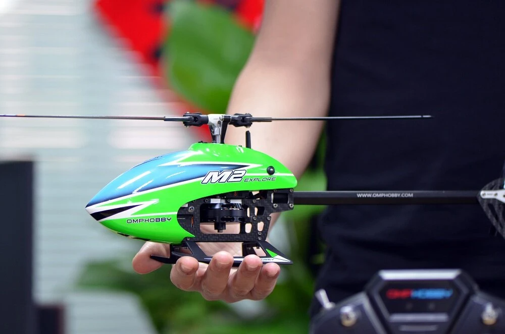 OMPHOBBY M2 EXP 6CH 3D Flybarless Dual Brushless Motor Direct Drive RC Helicopter PNP with Open Flight Controller