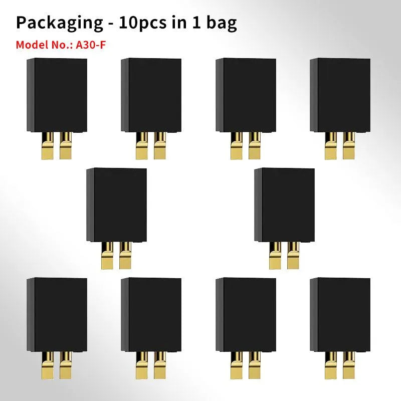GAONENG/GNB A30 Male & Female Connector for FPV Whoops Quads LiPo Battery(Pack of 10) - Makerfire