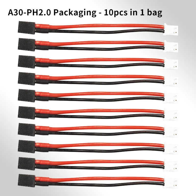 GAONENG/GNB A30 Female to PH2.0 Male 60mm Adapter for Charger(Pack of 10) - Makerfire