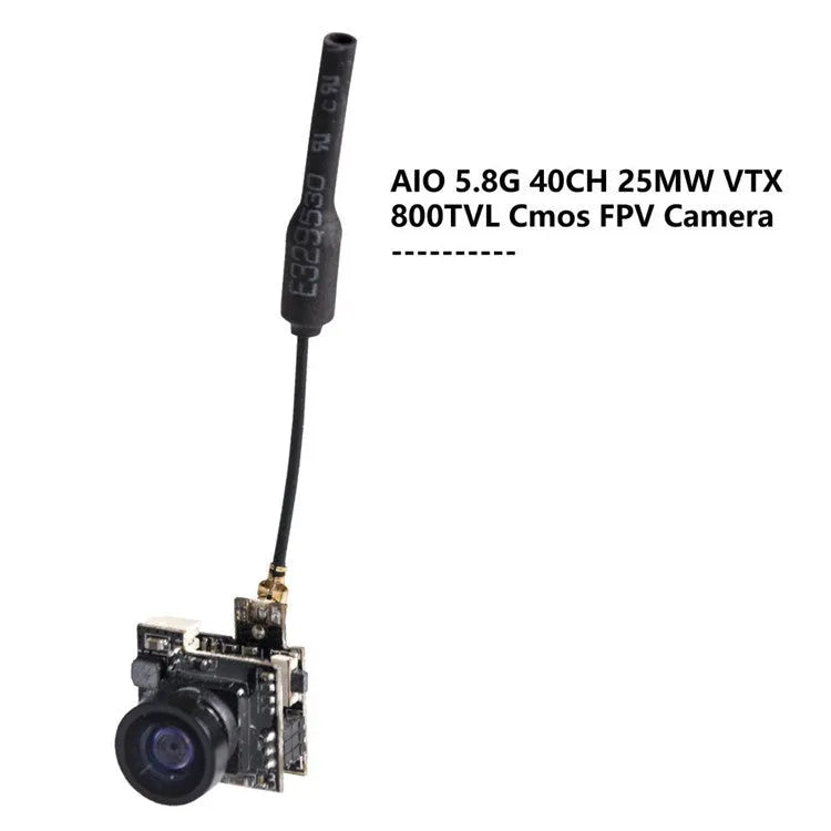 Mini AIO FPV Camera 40CH 25mW 800TVL Video Transmitter