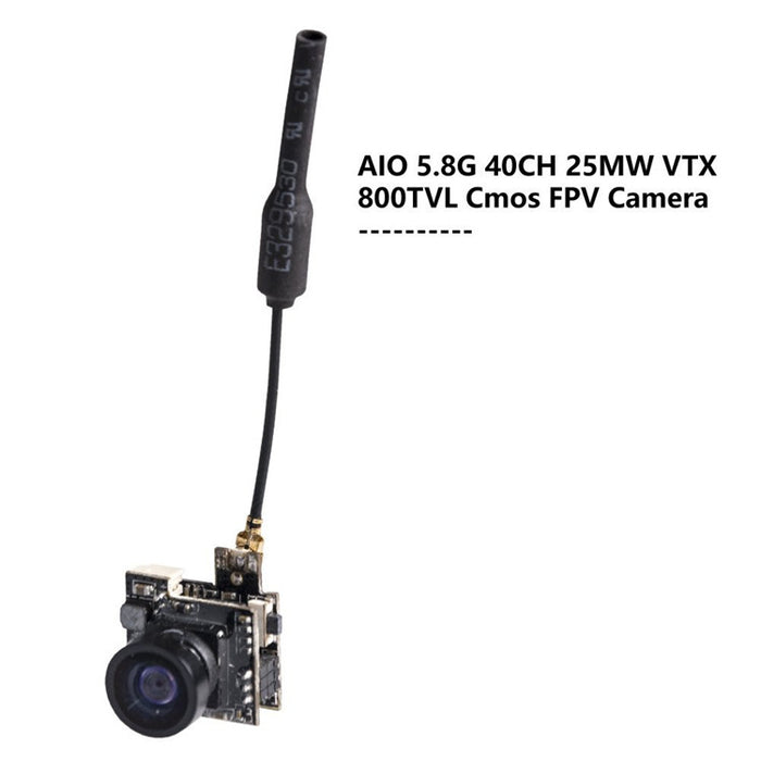 Mini AIO FPV Camera 5.8G 40CH 25mW 800TVL Video Transmitter - Makerfire