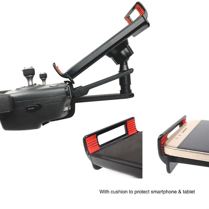 DJI Mavic および DJI Spark ドローン トランスミッター用の調節可能な携帯電話タブレット モニター ホルダー ブラケット