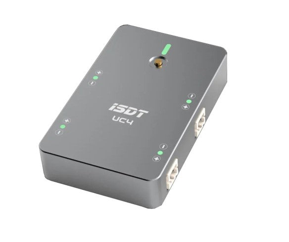MINI cargador de batería inteligente ISDT UC4 18W 4X1.5A 1S con entrada tipo C salida PH2.0 para batería LiPo/LiHv 