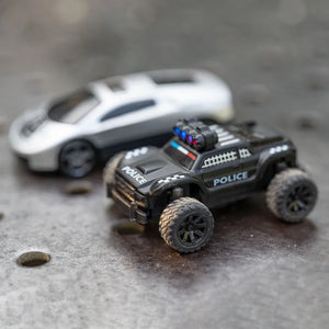Turbo Racing 1:76 C82 2.4GHz RC Off-Road Truck Car RTR Fully Proportional Steering Police Car - Makerfire
