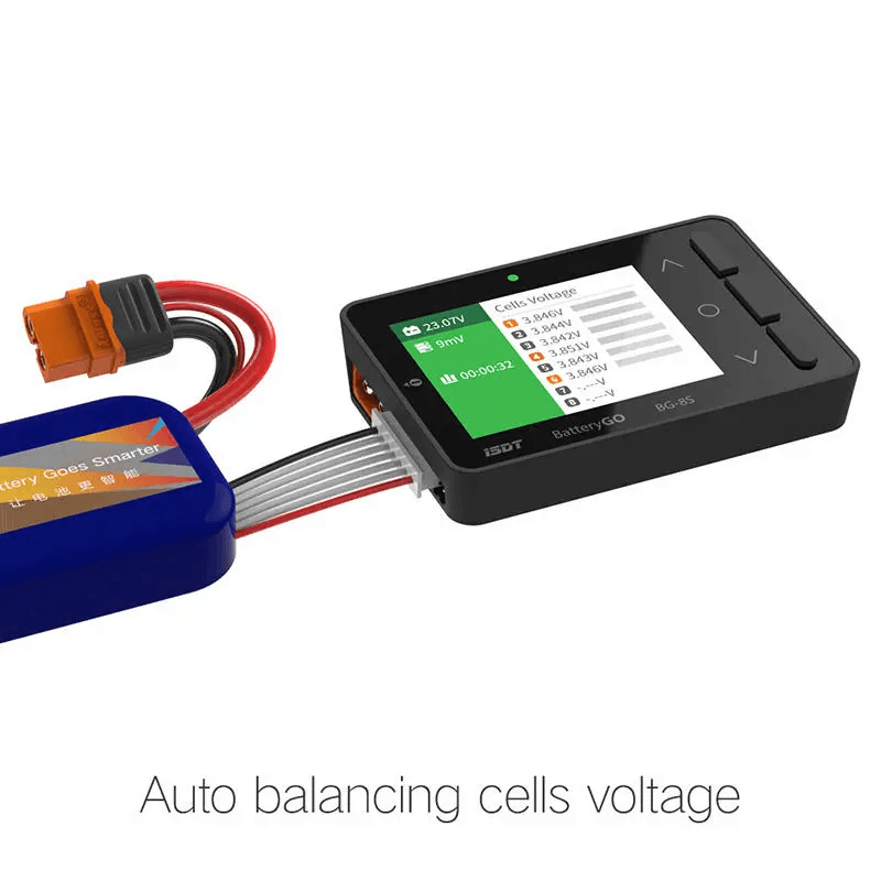 ISDT BattGo BG-8S Smart Battery Checker Balancer Receiver Signal Tester Quick Charger Function - Makerfire