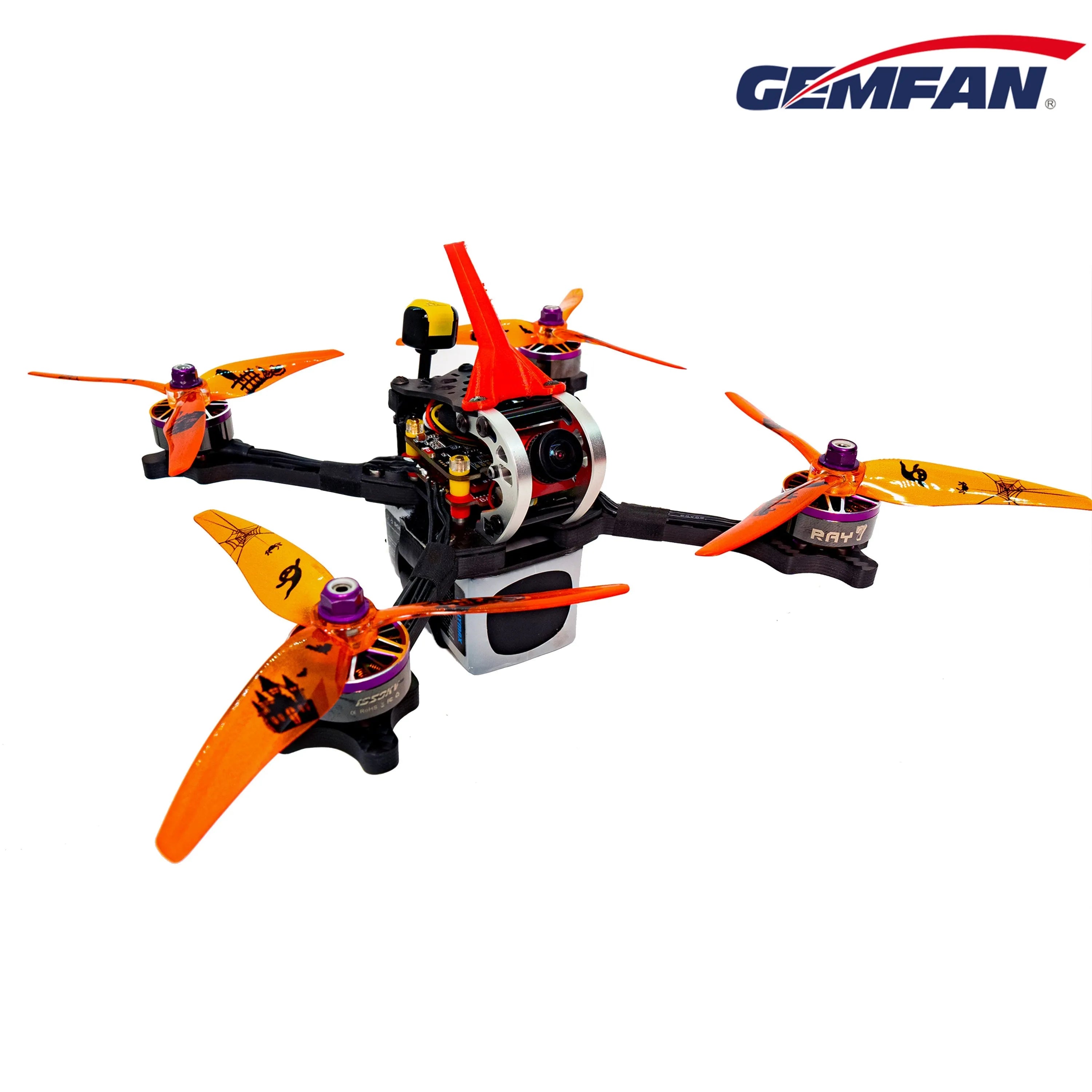 Gemfan Halloween 51466 V2 Three Blade Propeller(Pack of 12) - Makerfire
