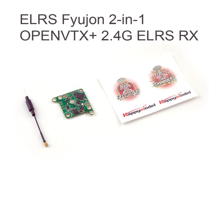 Happymodel ELRS Fyujon 2IN1 Módulo AIO integrado ELRS 2.4GHz EP receptor y OpenVTX