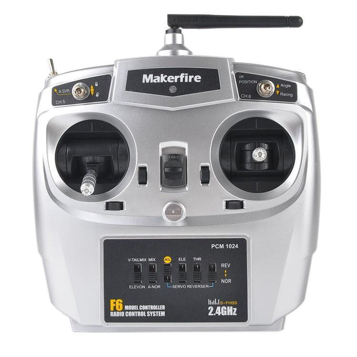 Makerfire F6 2.4GHz 10CH RC Transmitter TX with SBUS Receiver for Armor 90 Armor 67