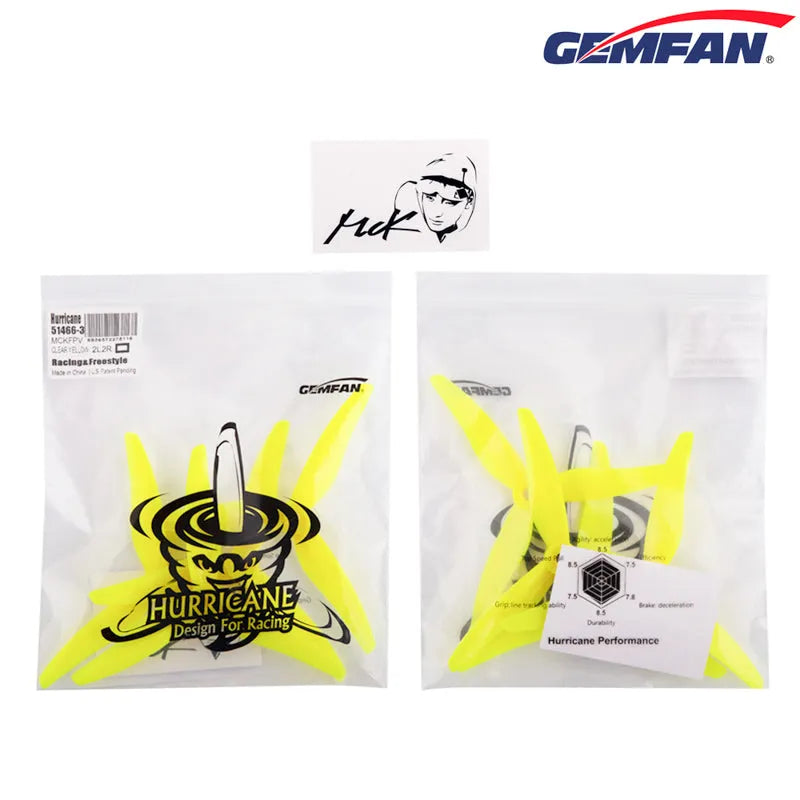 Gemfan Hurricane 51466 Propeller (Set of 8) - Makerfire