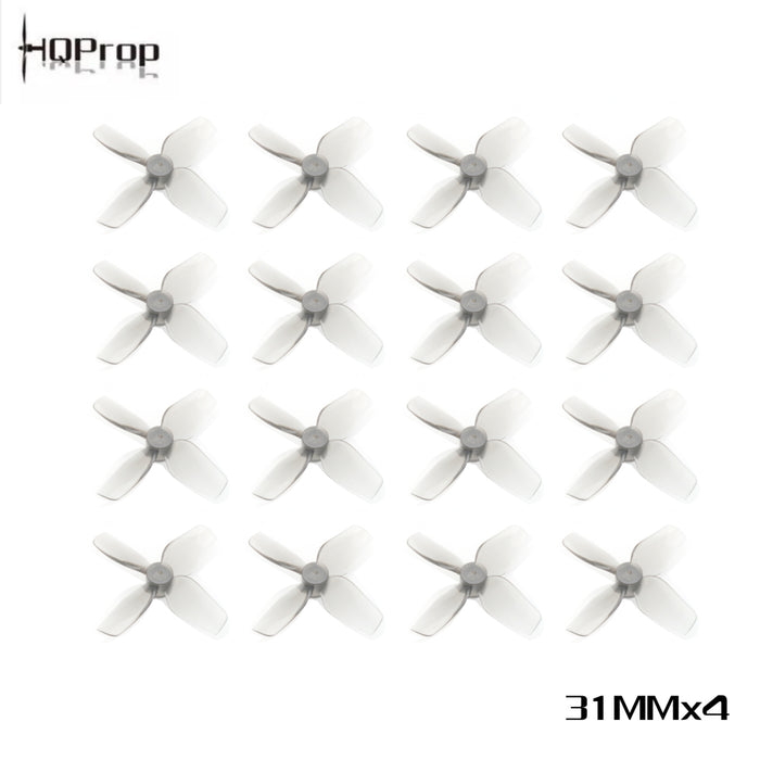 HQProp 31mm 1.22インチ ホール 4ブレード PC プロペラ 1mm (16個パック)