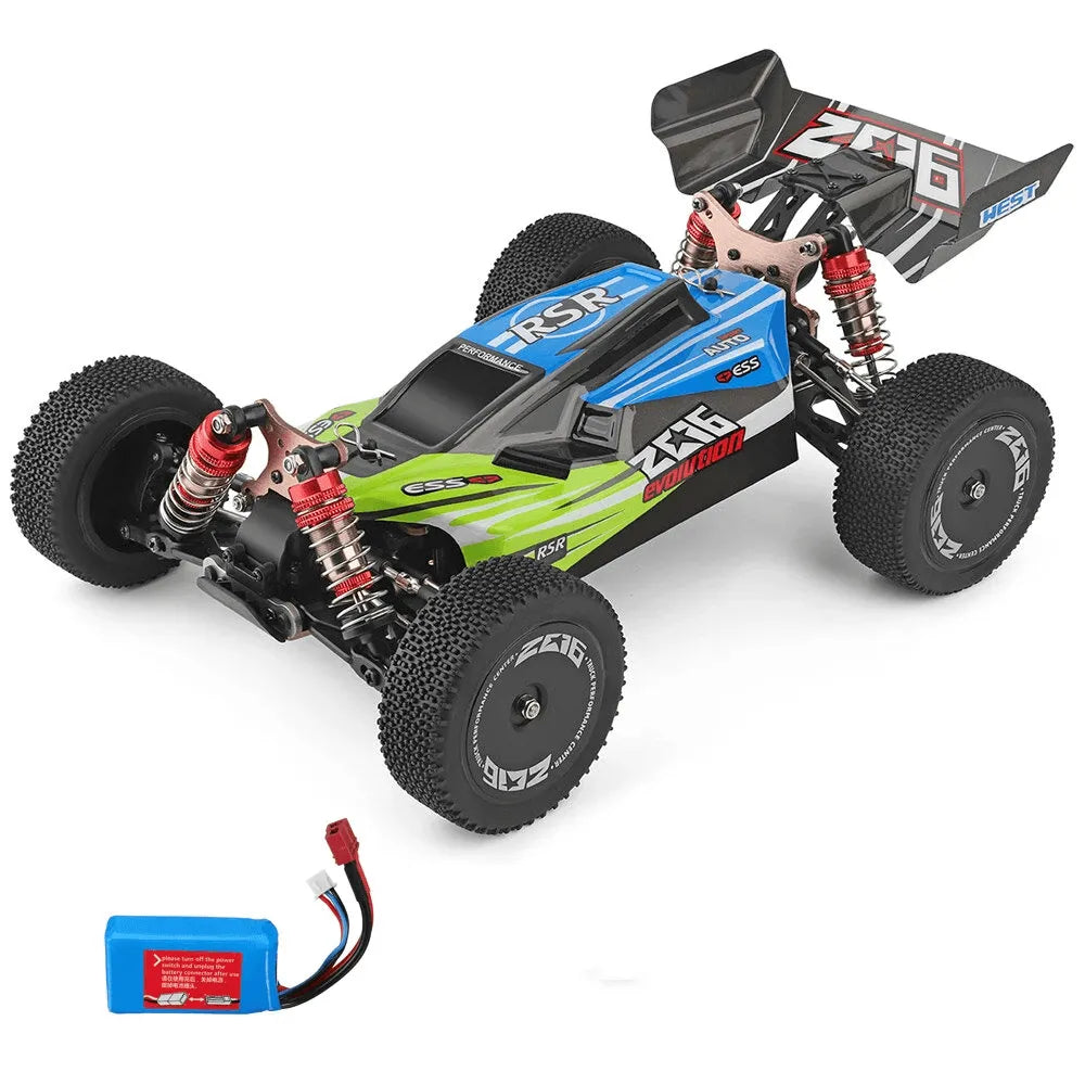 Wltoys 144001 1/14 2.4G 4WD High Speed Racing RC Car Vehicle Models 60km/h One Battery - Makerfire