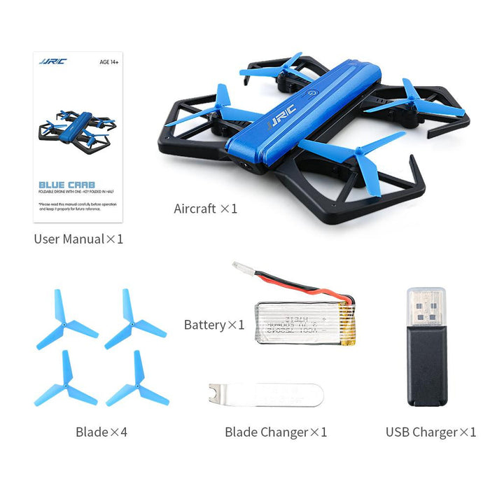 JJRC H43WH WIFI FPV With 720P Camera High Hold Mode Foldable Arm RC Drone Quadcopter (2 Batteries)