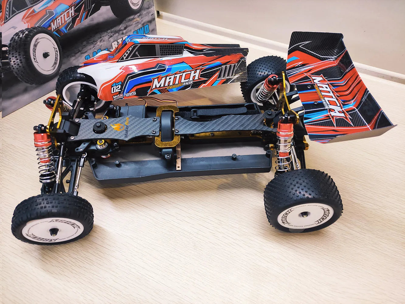 New WLToys 104001 1:10 Scale WITHOUT Electronics Car Parts Kit - Makerfire