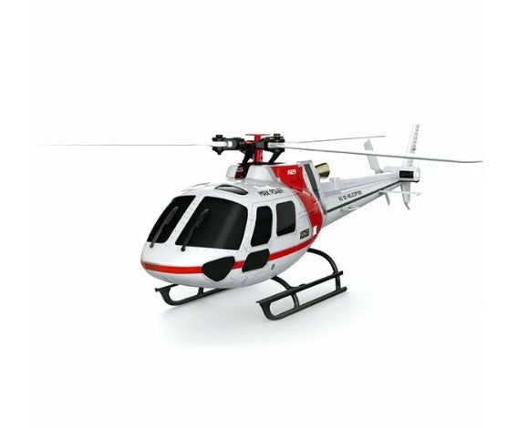 XK K123 6CH Brushless AS350 Escala RC Helicóptero BNF Compatible con FUTABA S-FHSS